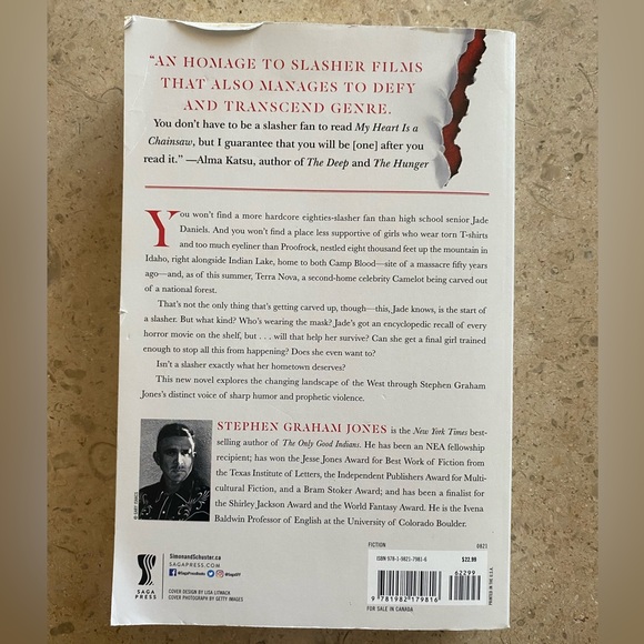 My Heart is a Chainsaw Stephen Graham Jones - Horror Slasher Genre - Indian Lake - Picture 4 of 5